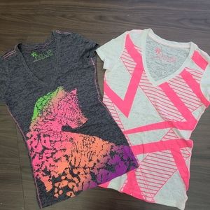 Nollie v-neck cotton  screen t shirts(for 2 piece)